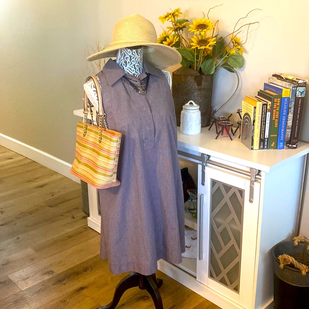 Finley Dress Calvin Klein tote and Hat